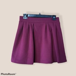 CANDIE'S Burgundy Mini Skirt
